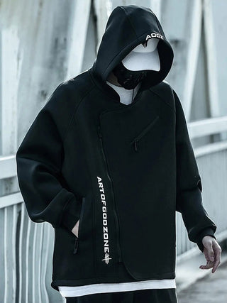 Oversized techwear hoodie