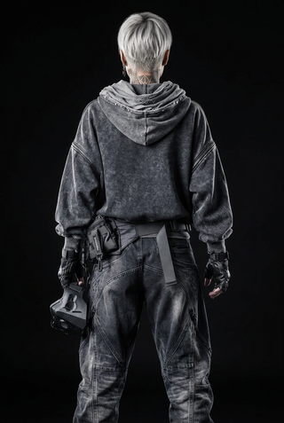 Black hoodie streetwear