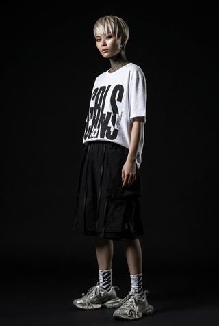 Black streetwear shorts