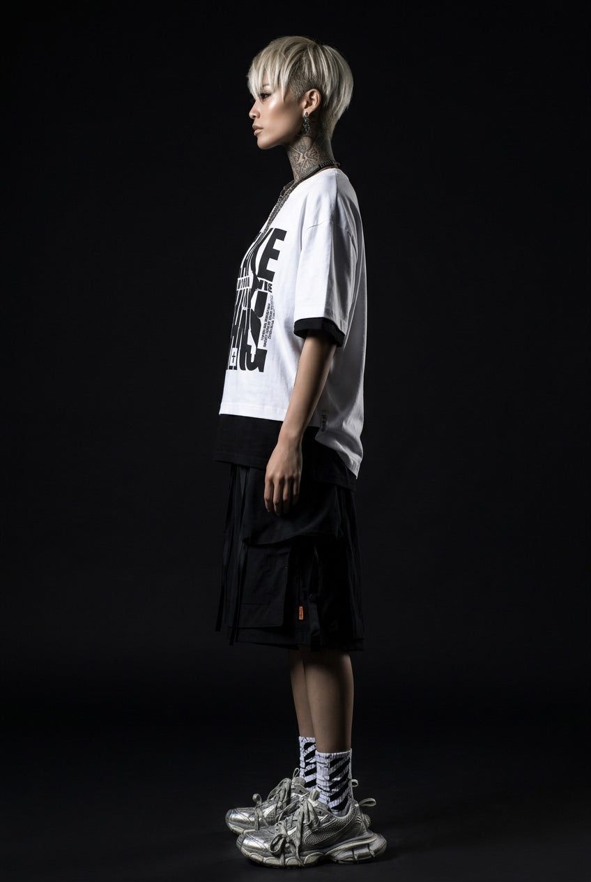 Black streetwear shorts