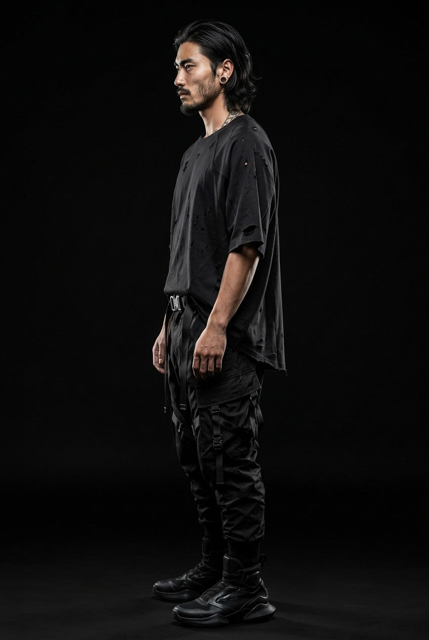 Black techwear shirt