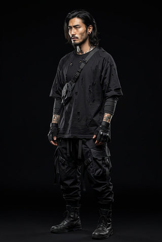 Black techwear shirt