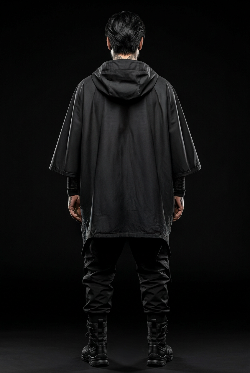 Techwear rain jacket