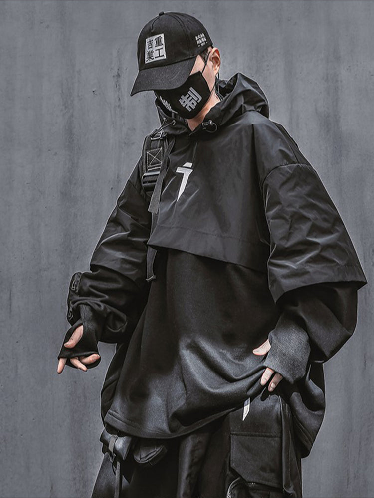 Black hoodie streetwear
